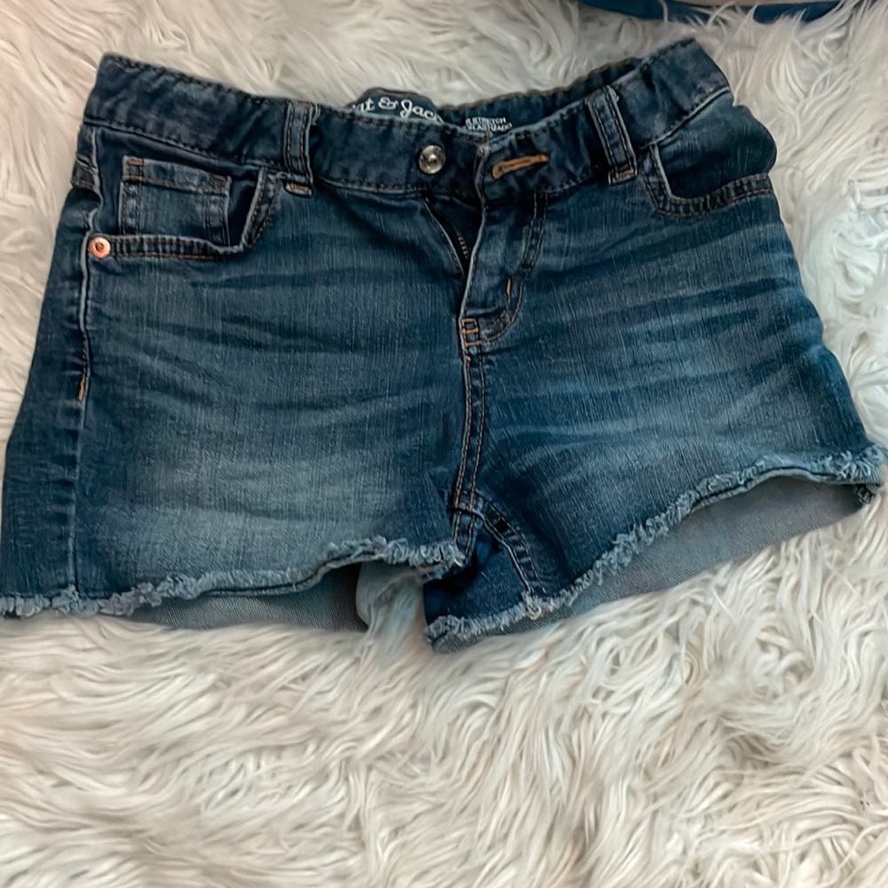 Cat and jack denim shirts size 10-12